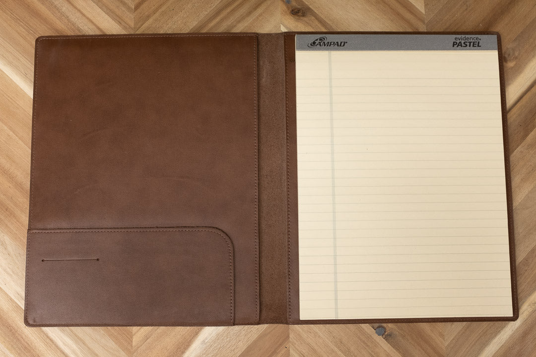 Soft Construction Leather Padfolio